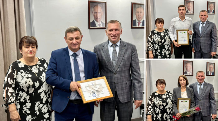 В администрации района в рамках очередного совещания состоялось чествование нескольких руководителей