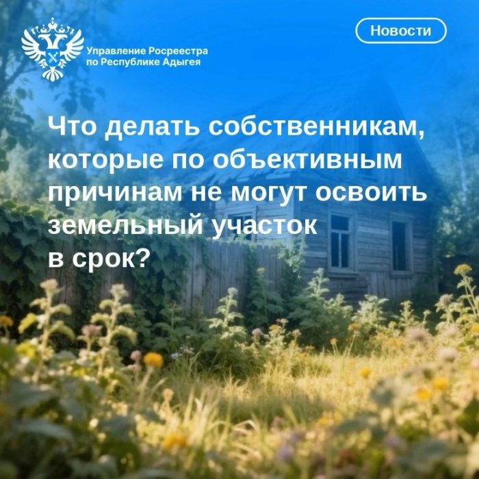 Что делать собственникам, которые по объективным причинам не могут освоить земельный участок в срок?